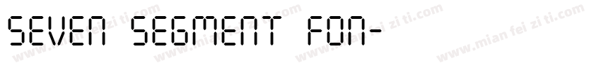 Seven Segment fon字体转换